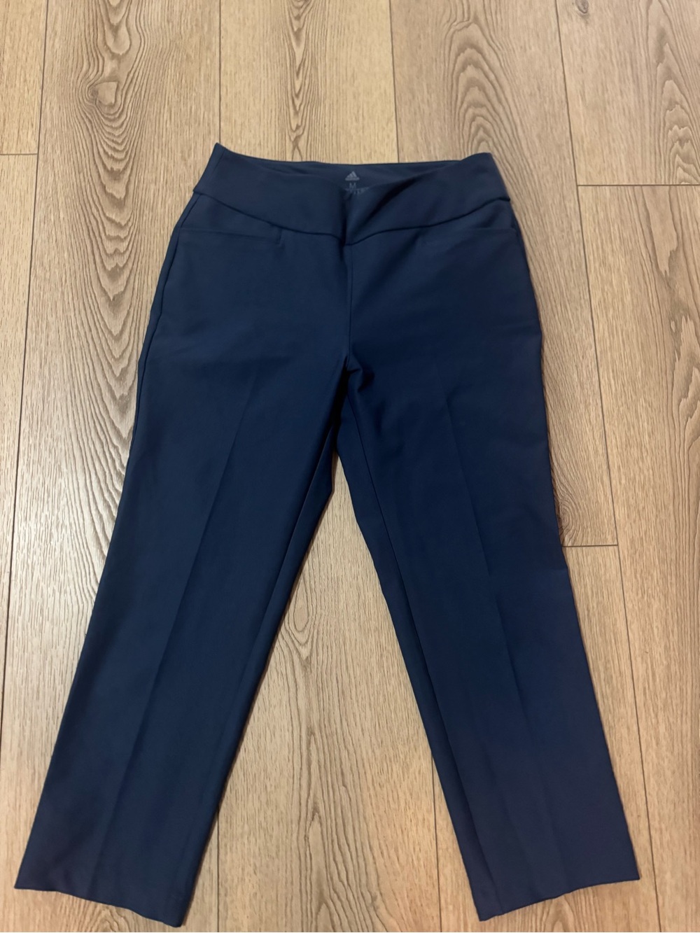 adidas Navy Cropped Dress Trousers